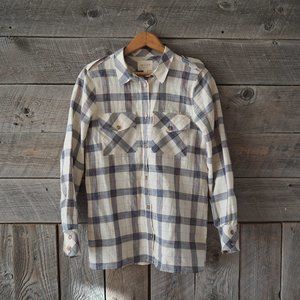 Sezane plaid button up blouse - 34